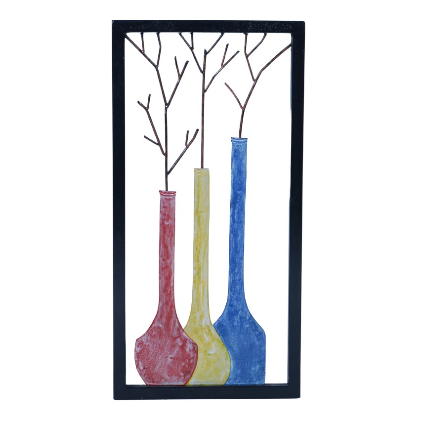 3 COLOURED VASE FRAME