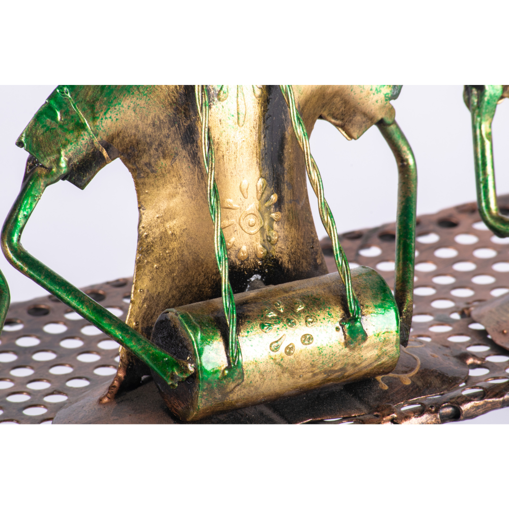 IRON PAINTED CHARPAI 3MUSICIAN