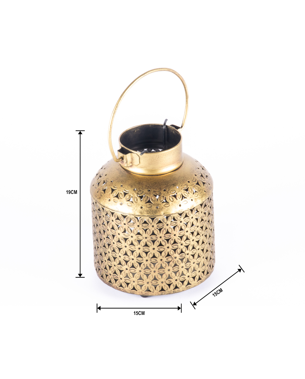 Iron Daisy Cut Lantern  big