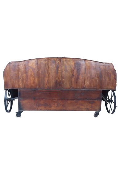 IRON AND WOODEN CAR SOFA