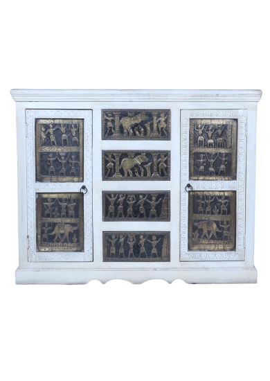 WOODEN CARVED SIDEBOARD