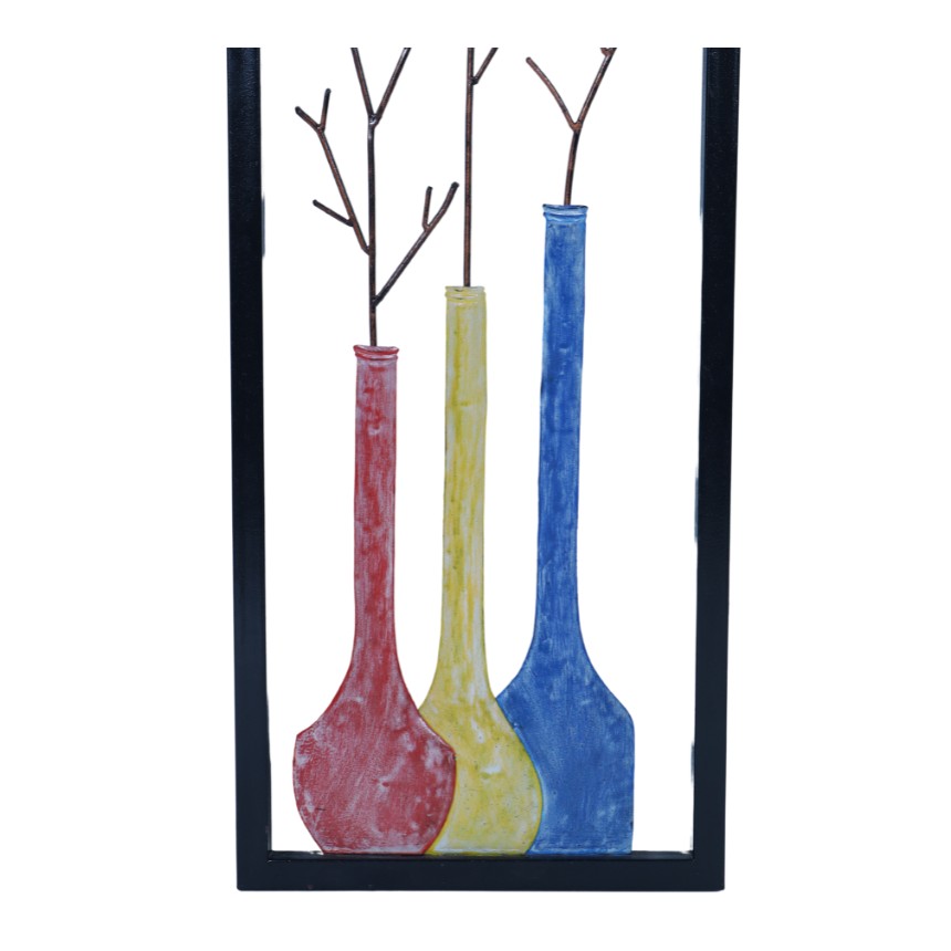 3 COLOURED VASE FRAME