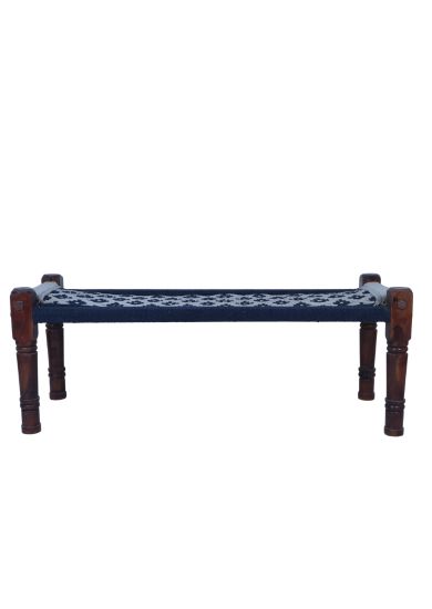 WOODEN TEXTILE BENCH