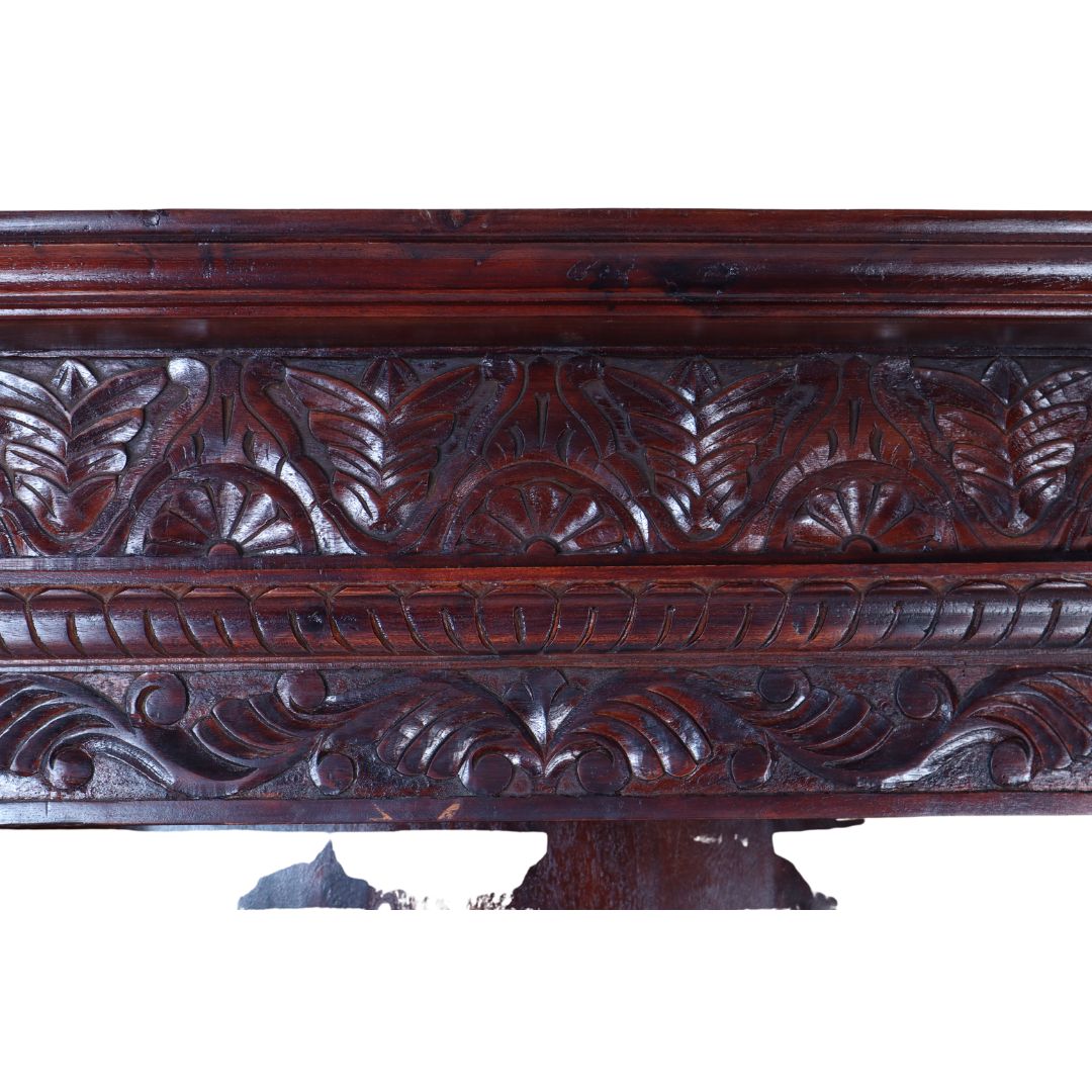 WOODEN CARVING BOOSHELF