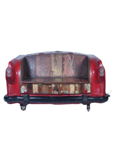 IRON AND WOODEN CAR SOFA