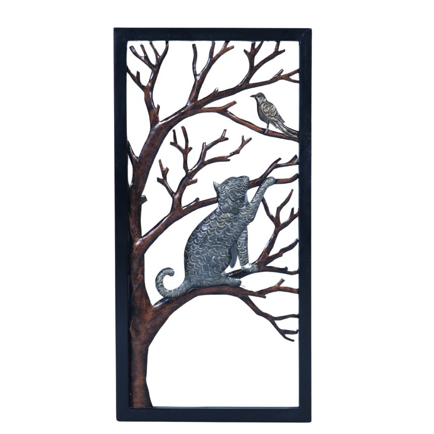 CAT WITH TREE FRAME