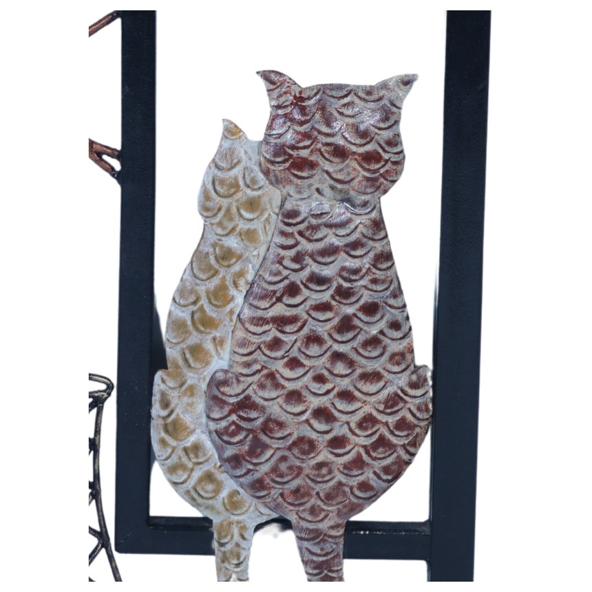 RED VASE 2 CAT FRAME