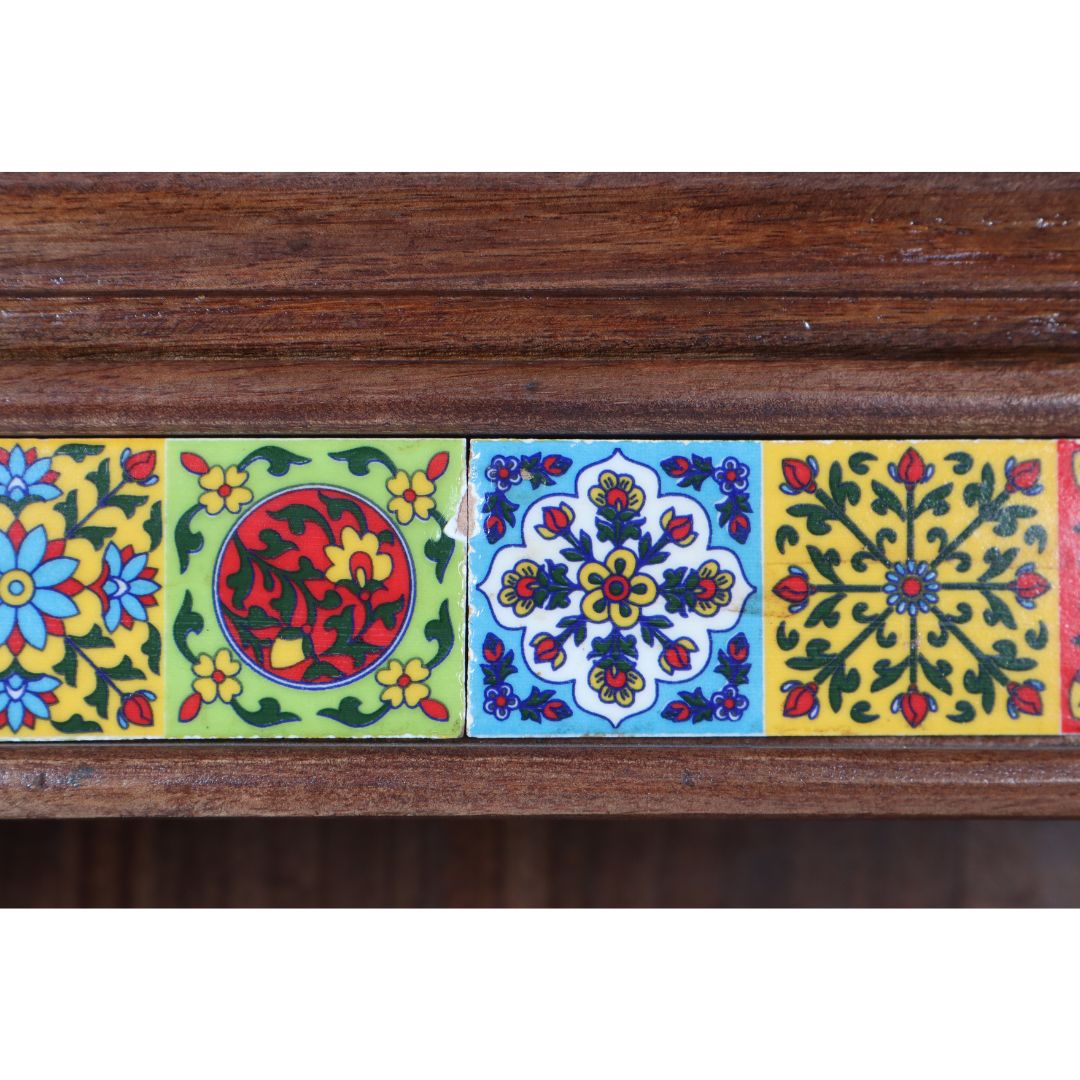 WOODEN TILE FITTED BOOKSHELF