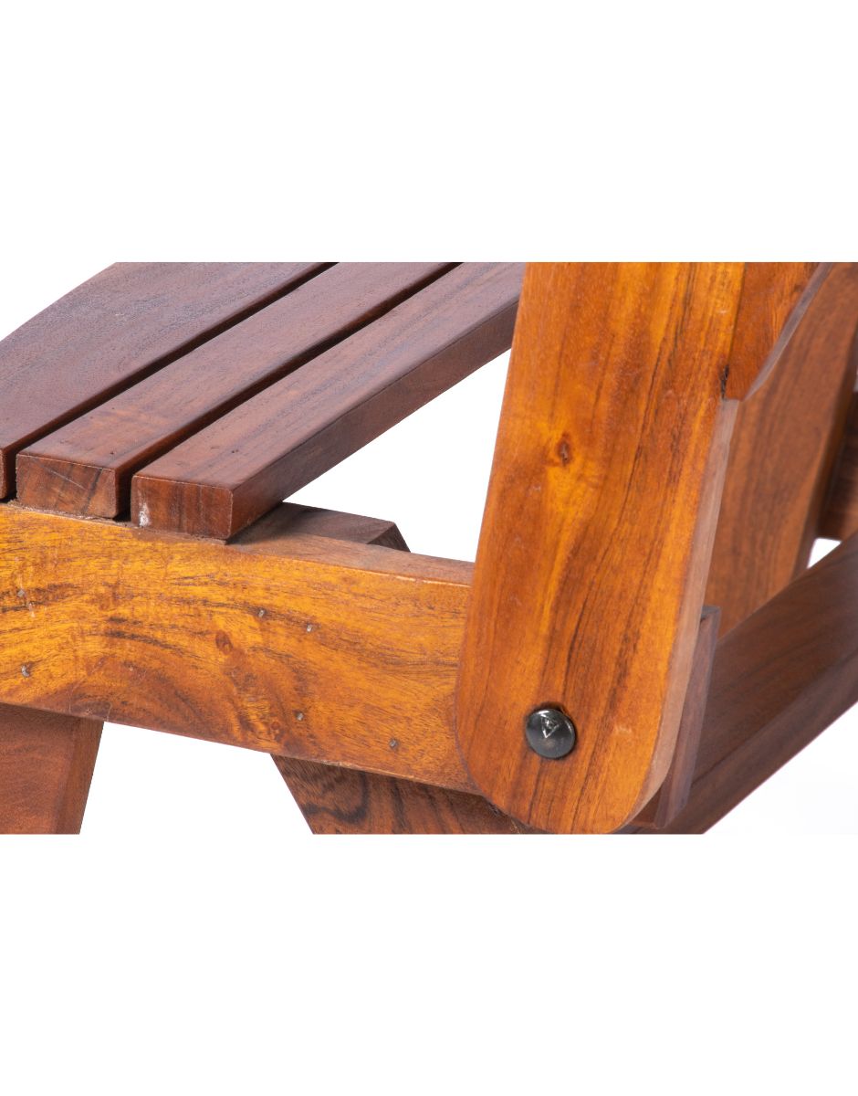 WOODEN FOLDING BENCH CUM DINING TABLE