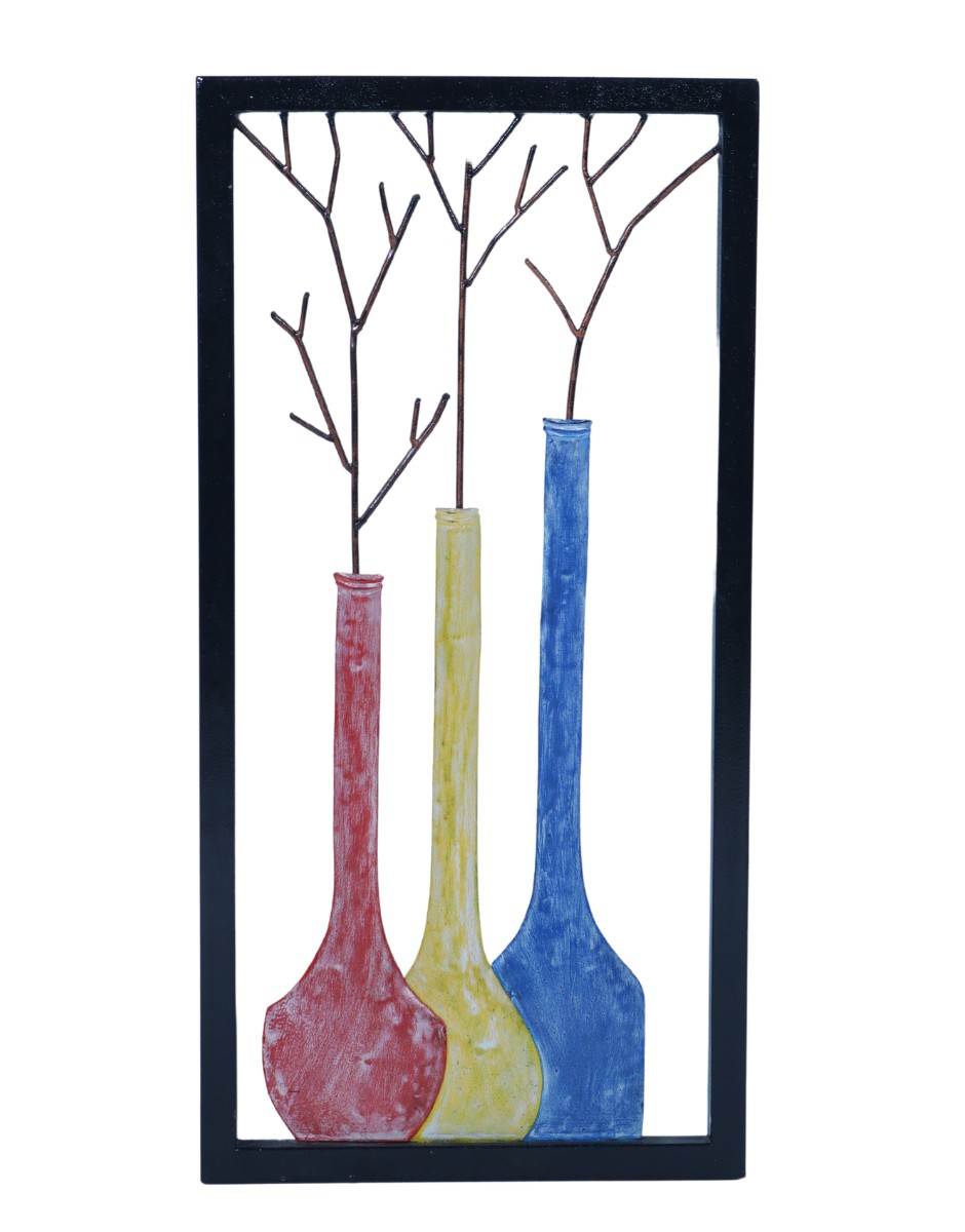 3 COLOURED VASE FRAME
