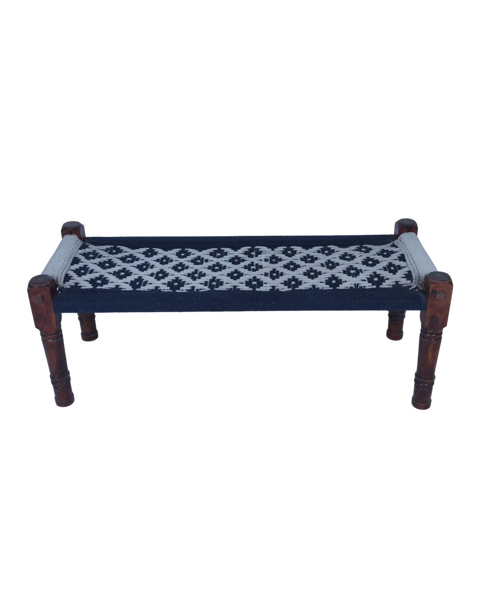 WOODEN TEXTILE BENCH
